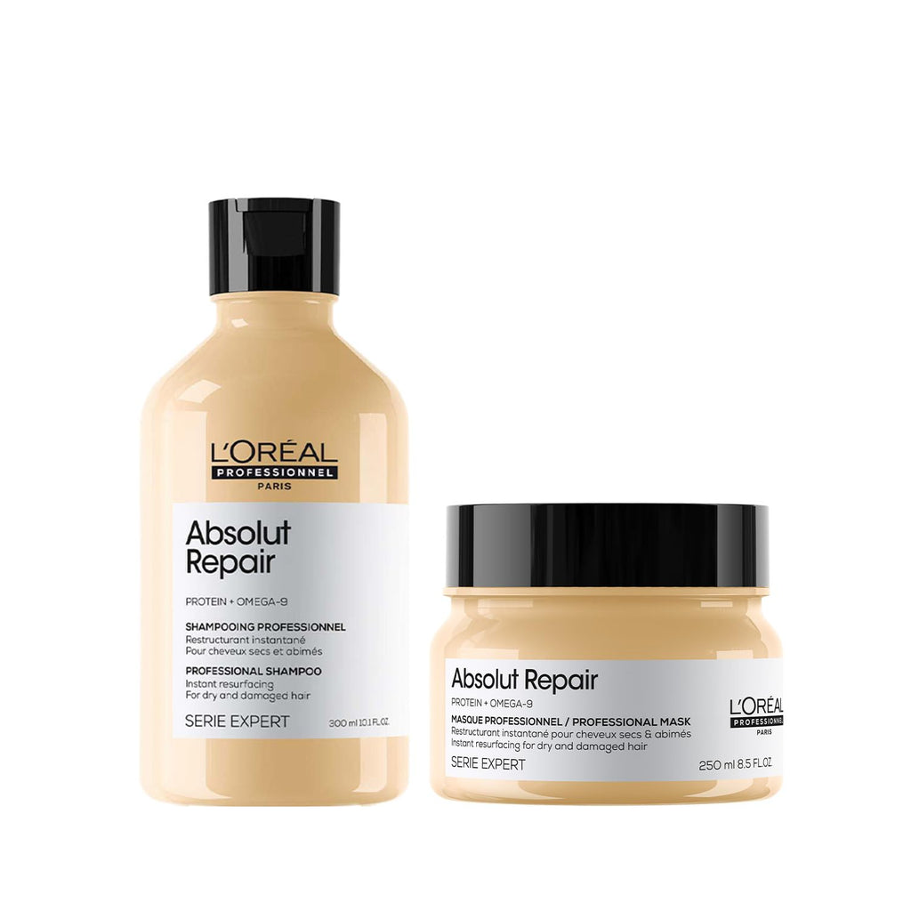 L'Oréal Professionnel Absolut Repair Shampoo & Mask Set for Dry Damaged Hair 300ml+250ml
