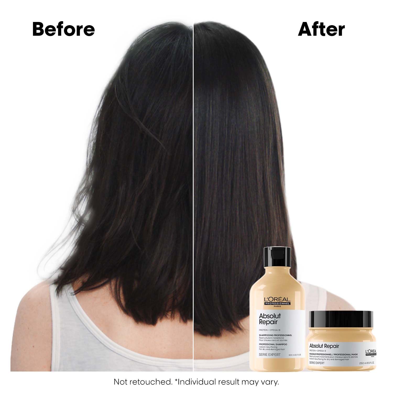 L'Oréal Professionnel Absolut Repair Shampoo & Mask Set for Dry Damaged Hair 300ml+250ml