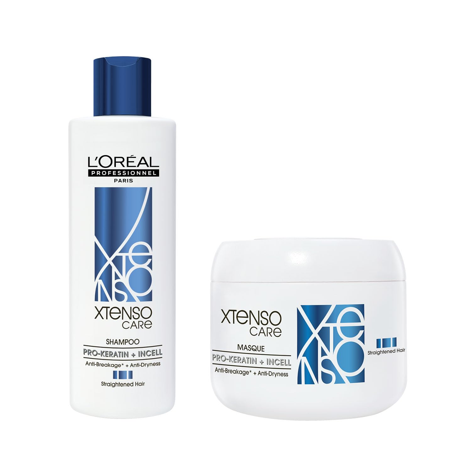 L'Oréal Professionnel Xtenso Care Shampoo 250ml & Hair Mask 200ml For Straightened Hair