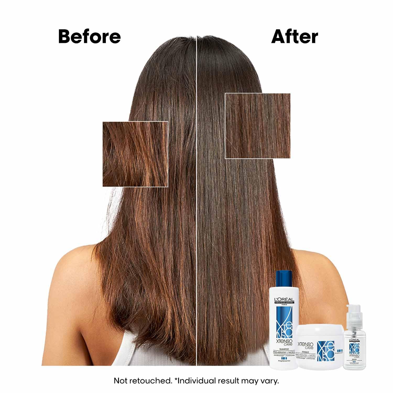 L'Oréal Professionnel Xtenso Care Shampoo 250ml & Hair Mask 200ml For Straightened Hair