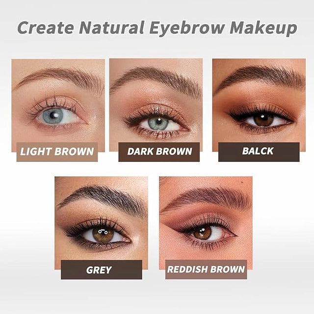 Waterproof Microblading Eyebrow Pencil with a Micro-Fork Tip Applicator Pack of 2